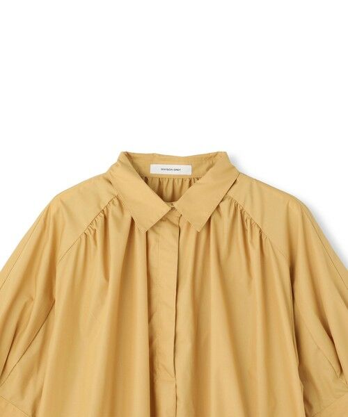 MAYSON GREY / メイソングレイ ロング・マキシ丈ワンピース | 【WEB限定】5分袖ギャザーシャツワンピース≪洗濯機で洗える≫ | 詳細7