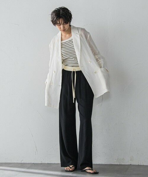 MAYSON GREY / メイソングレイ テーラードジャケット | リネンダブルブレストジャケット≪手洗い可能≫ | 詳細16