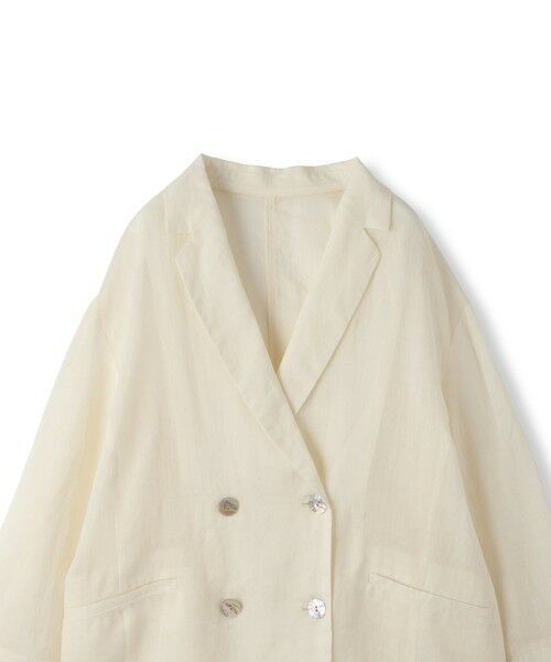 MAYSON GREY / メイソングレイ テーラードジャケット | リネンダブルブレストジャケット≪手洗い可能≫ | 詳細21