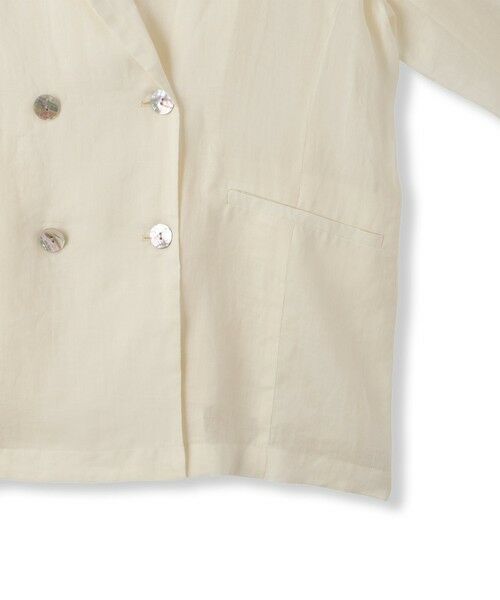 MAYSON GREY / メイソングレイ テーラードジャケット | リネンダブルブレストジャケット≪手洗い可能≫ | 詳細24