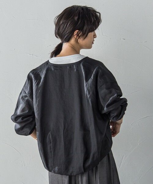 MAYSON GREY / メイソングレイ テーラードジャケット | リネンシアータックブルゾン≪手洗い可能≫ | 詳細13