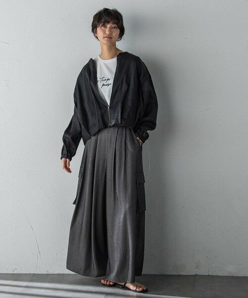 MAYSON GREY / メイソングレイ テーラードジャケット | リネンシアータックブルゾン≪手洗い可能≫ | 詳細14