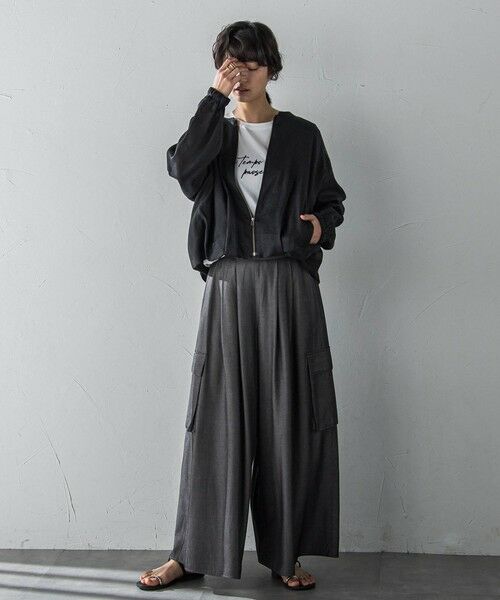 MAYSON GREY / メイソングレイ テーラードジャケット | リネンシアータックブルゾン≪手洗い可能≫ | 詳細15