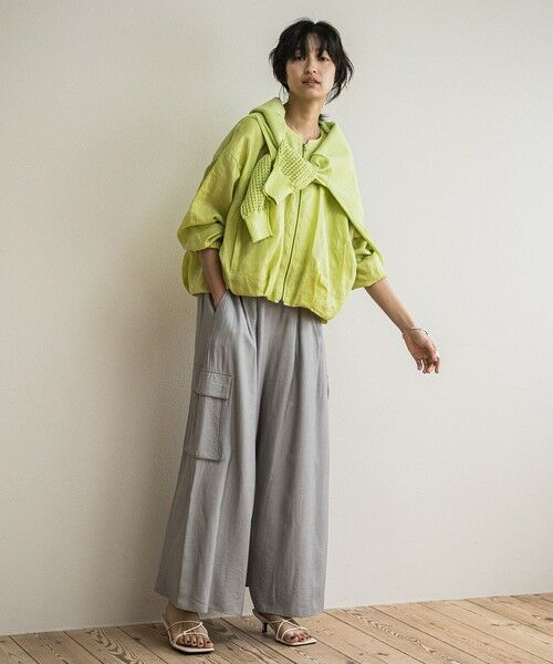 MAYSON GREY / メイソングレイ テーラードジャケット | リネンシアータックブルゾン≪手洗い可能≫ | 詳細21