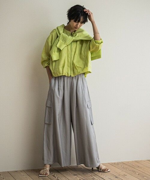 MAYSON GREY / メイソングレイ テーラードジャケット | リネンシアータックブルゾン≪手洗い可能≫ | 詳細22