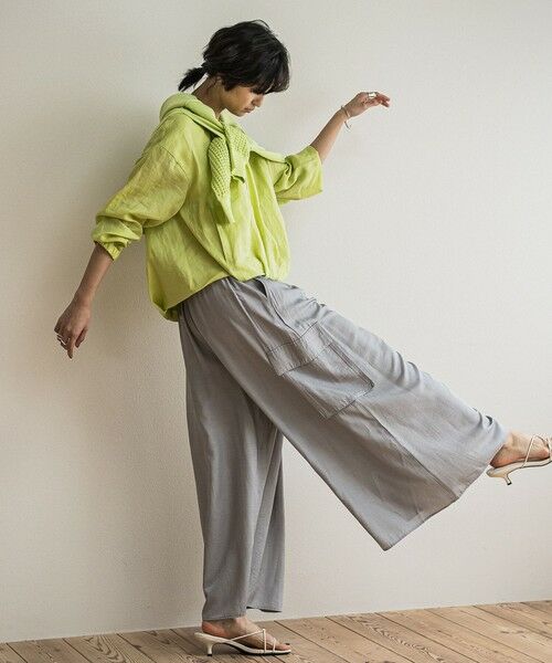 MAYSON GREY / メイソングレイ テーラードジャケット | リネンシアータックブルゾン≪手洗い可能≫ | 詳細23