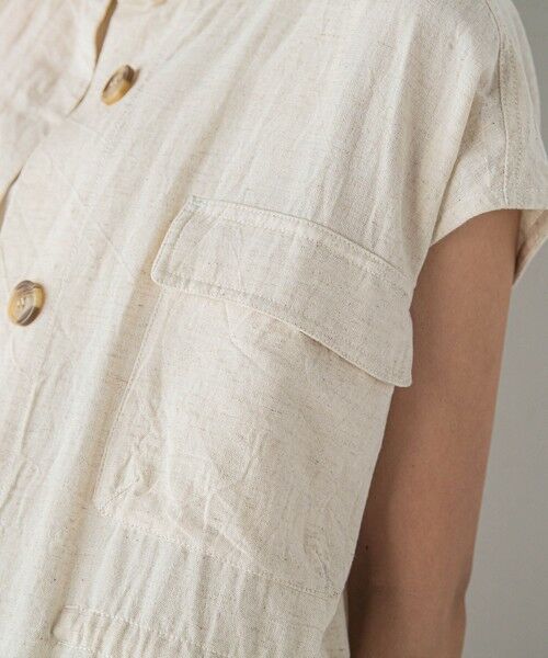 MAYSON GREY / メイソングレイ ダウンジャケット・ベスト | コットンリネンワークジレ≪手洗い可能≫ | 詳細8