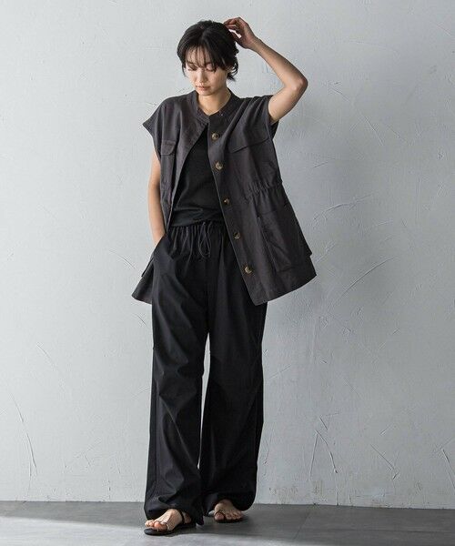 MAYSON GREY / メイソングレイ ダウンジャケット・ベスト | コットンリネンワークジレ≪手洗い可能≫ | 詳細19