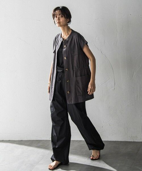 MAYSON GREY / メイソングレイ ダウンジャケット・ベスト | コットンリネンワークジレ≪手洗い可能≫ | 詳細22