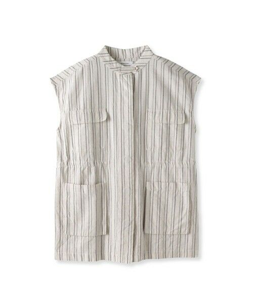 MAYSON GREY / メイソングレイ ダウンジャケット・ベスト | コットンリネンワークジレ≪手洗い可能≫ | 詳細30