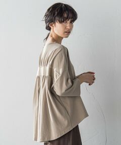 MAYSON GREY / メイソングレイ カットソー | オーガニックコットンバッグギャザーテーププルオーバー≪洗濯機で洗える≫