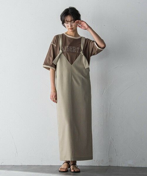 MAYSON GREY / メイソングレイ カットソー | バイカラーパイピングロゴTシャツ≪手洗い可能≫ | 詳細10