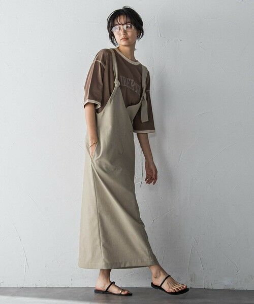 MAYSON GREY / メイソングレイ カットソー | バイカラーパイピングロゴTシャツ≪手洗い可能≫ | 詳細11