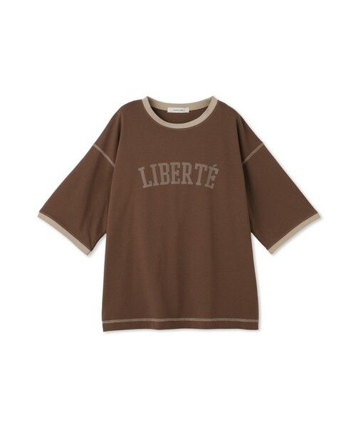 MAYSON GREY / メイソングレイ カットソー | バイカラーパイピングロゴTシャツ≪手洗い可能≫ | 詳細12