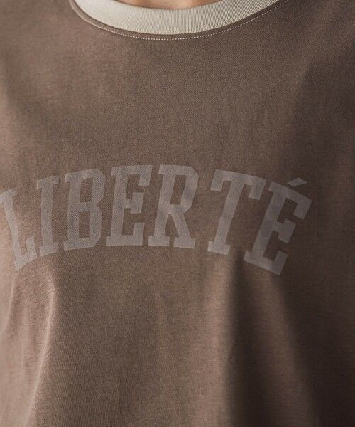 MAYSON GREY / メイソングレイ カットソー | バイカラーパイピングロゴTシャツ≪手洗い可能≫ | 詳細9