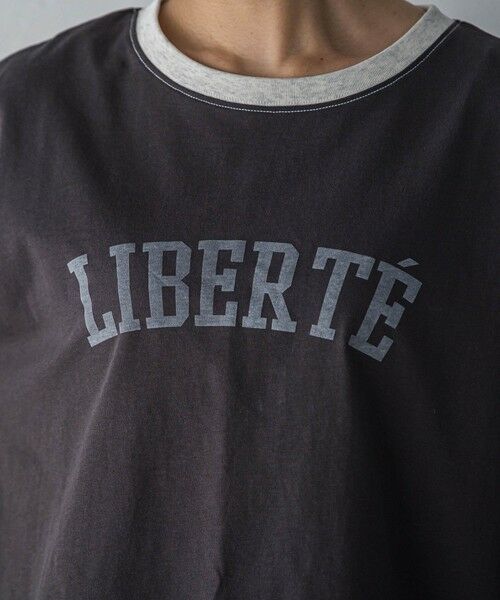 MAYSON GREY / メイソングレイ カットソー | バイカラーパイピングロゴTシャツ≪手洗い可能≫ | 詳細22