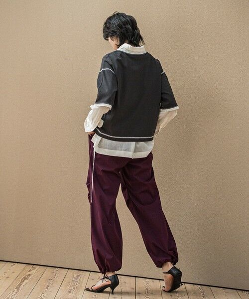 MAYSON GREY / メイソングレイ カットソー | バイカラーパイピングロゴTシャツ≪手洗い可能≫ | 詳細27