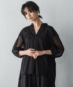 MAYSON GREY / メイソングレイ カットソー | メッシュスリーブスキッパープルオーバー≪手洗い可能≫