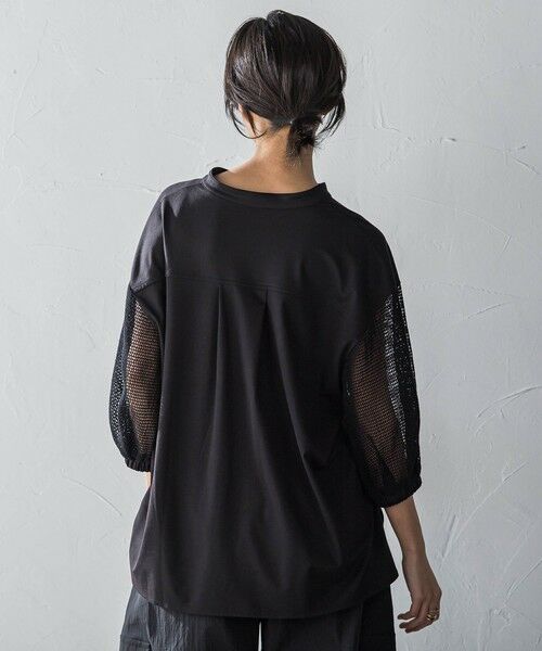 MAYSON GREY / メイソングレイ カットソー | メッシュスリーブスキッパープルオーバー≪手洗い可能≫ | 詳細12