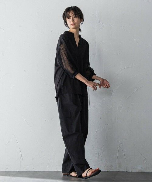 MAYSON GREY / メイソングレイ カットソー | メッシュスリーブスキッパープルオーバー≪手洗い可能≫ | 詳細13