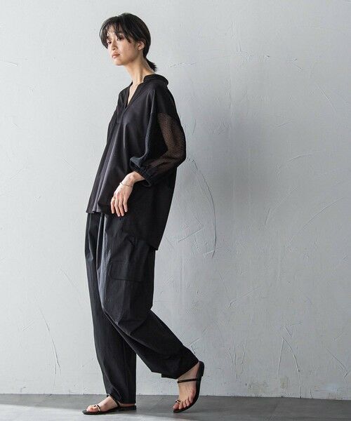 MAYSON GREY / メイソングレイ カットソー | メッシュスリーブスキッパープルオーバー≪手洗い可能≫ | 詳細15