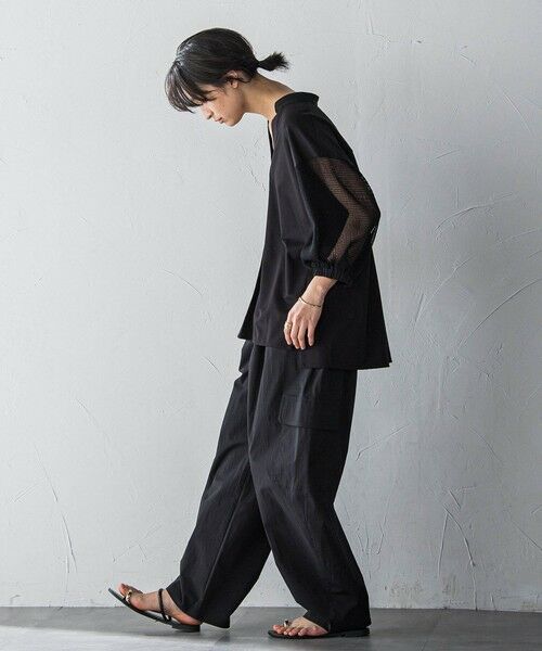 MAYSON GREY / メイソングレイ カットソー | メッシュスリーブスキッパープルオーバー≪手洗い可能≫ | 詳細16