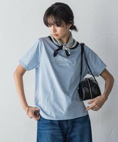 MAYSON GREY / メイソングレイ カットソー | ハンドメッセージ刺繍ロゴTシャツ≪洗濯機で洗える≫