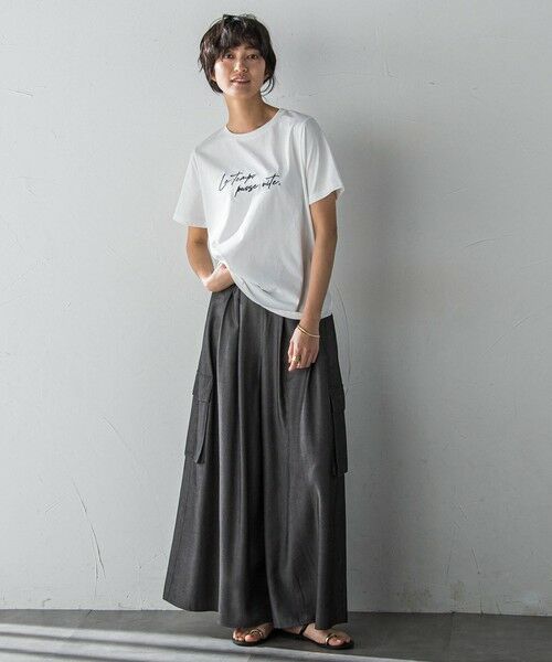 MAYSON GREY / メイソングレイ カットソー | ハンドメッセージ刺繍ロゴTシャツ≪洗濯機で洗える≫ | 詳細7