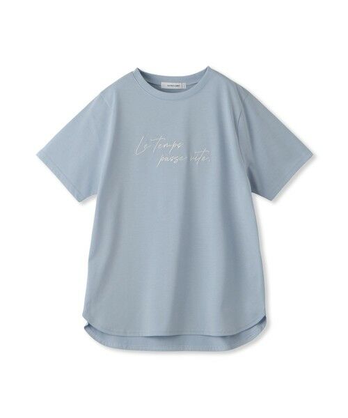tシャツ ハンドメッセージ刺繍ロゴTシャツ「洗濯機で洗える」 レディース セール】ハンドメッセージ刺繍ロゴTシャツ≪洗濯機で洗える≫（T