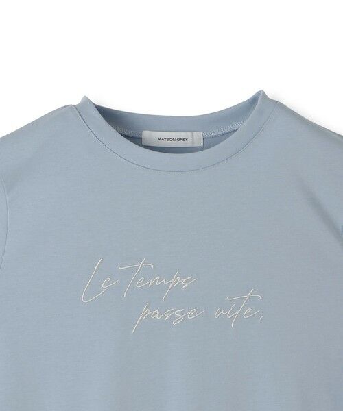 tシャツ ハンドメッセージ刺繍ロゴTシャツ「洗濯機で洗える」 レディース セール】 ハンドメッセージロゴTシャツ≪洗濯機で洗える