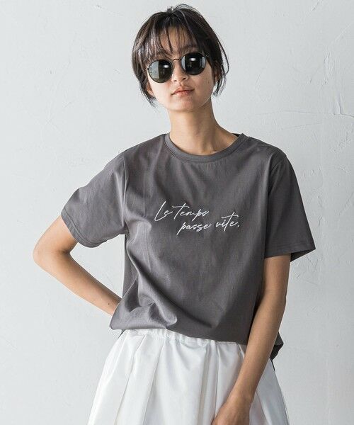 tシャツ ハンドメッセージ刺繍ロゴTシャツ「洗濯機で洗える」 レディース セール】 ハンドメッセージ刺繍ロゴTシャツ≪洗濯機で洗える