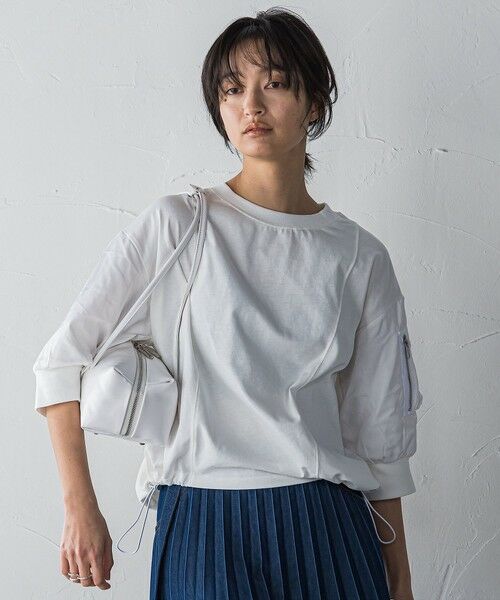 MAYSON GREY / メイソングレイ カットソー | 【WEB限定】ワークポケット付きドッキングプルオーバー≪洗濯機で洗える≫ | 詳細2