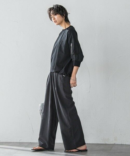 MAYSON GREY / メイソングレイ カットソー | 【WEB限定】ワークポケット付きドッキングプルオーバー≪洗濯機で洗える≫ | 詳細12