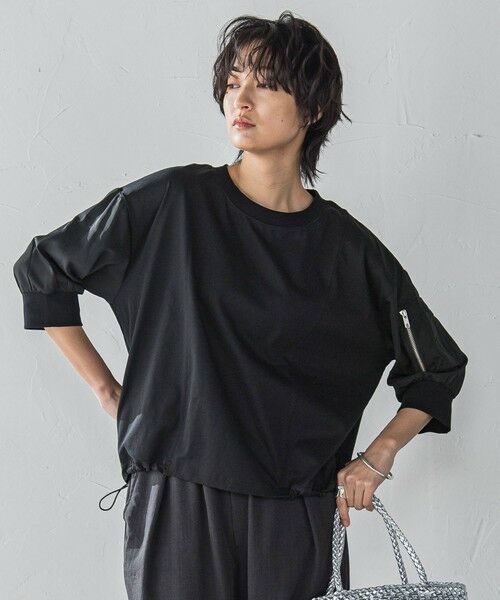 MAYSON GREY / メイソングレイ カットソー | 【WEB限定】ワークポケット付きドッキングプルオーバー≪洗濯機で洗える≫ | 詳細8