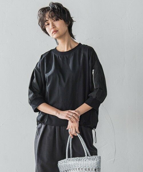 MAYSON GREY / メイソングレイ カットソー | 【WEB限定】ワークポケット付きドッキングプルオーバー≪洗濯機で洗える≫ | 詳細10