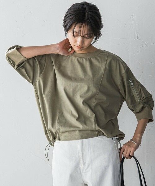 MAYSON GREY / メイソングレイ カットソー | 【WEB限定】ワークポケット付きドッキングプルオーバー≪洗濯機で洗える≫ | 詳細15