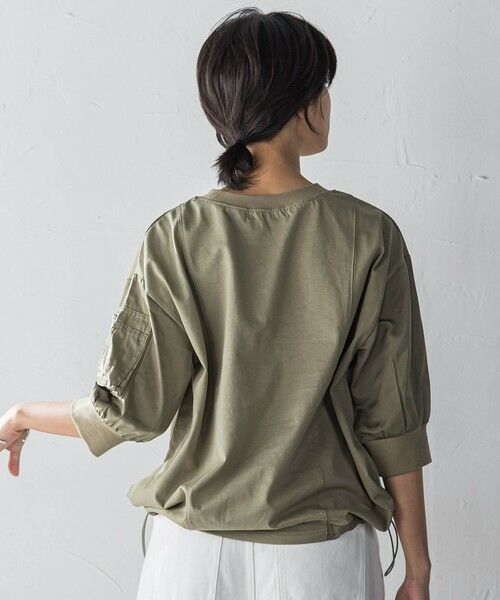 MAYSON GREY / メイソングレイ カットソー | 【WEB限定】ワークポケット付きドッキングプルオーバー≪洗濯機で洗える≫ | 詳細17