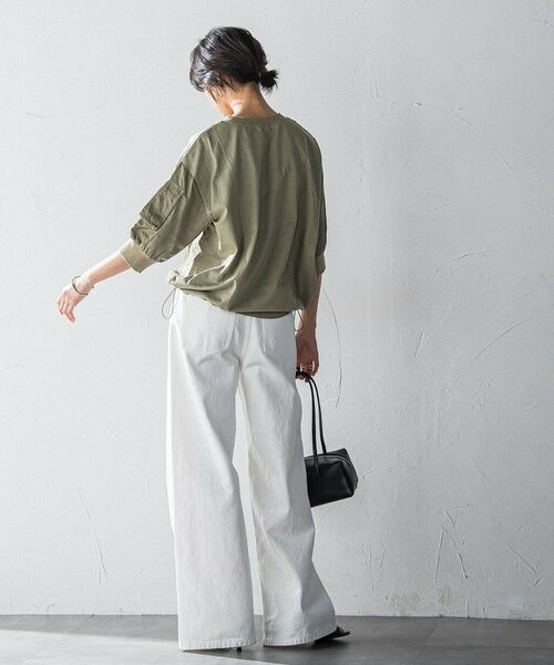 MAYSON GREY / メイソングレイ カットソー | 【WEB限定】ワークポケット付きドッキングプルオーバー≪洗濯機で洗える≫ | 詳細20