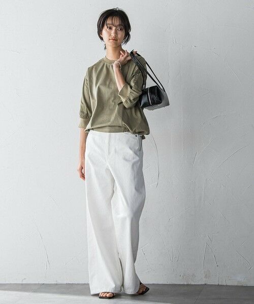 MAYSON GREY / メイソングレイ カットソー | 【WEB限定】ワークポケット付きドッキングプルオーバー≪洗濯機で洗える≫ | 詳細21