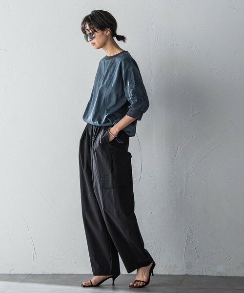 MAYSON GREY / メイソングレイ カットソー | 【WEB限定】ワークポケット付きドッキングプルオーバー≪洗濯機で洗える≫ | 詳細29