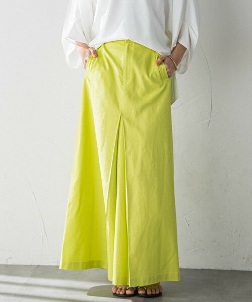 MAYSON GREY / メイソングレイ ミニ・ひざ丈スカート | ボックスタックロングスカート≪手洗い可能≫ | 詳細2