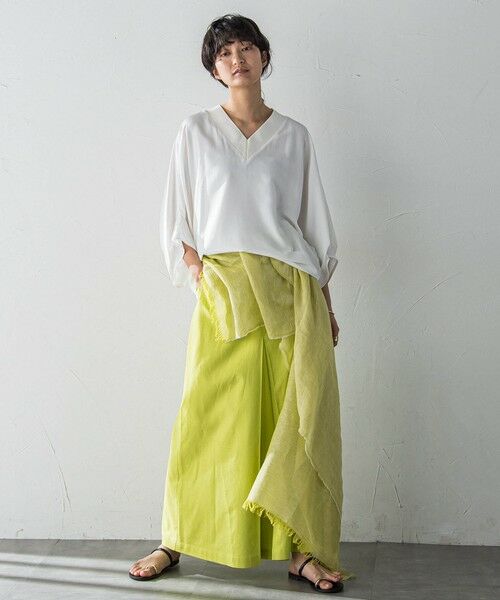 MAYSON GREY / メイソングレイ ミニ・ひざ丈スカート | ボックスタックロングスカート≪手洗い可能≫ | 詳細4