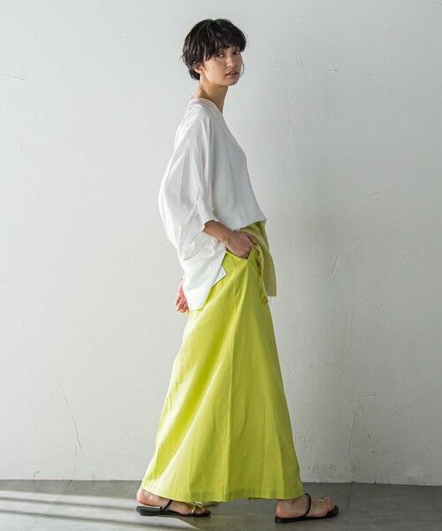 MAYSON GREY / メイソングレイ ミニ・ひざ丈スカート | ボックスタックロングスカート≪手洗い可能≫ | 詳細5