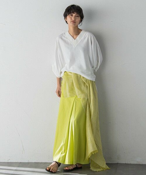 MAYSON GREY / メイソングレイ ミニ・ひざ丈スカート | ボックスタックロングスカート≪手洗い可能≫ | 詳細6