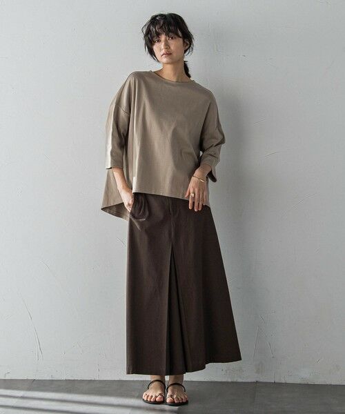 MAYSON GREY / メイソングレイ ミニ・ひざ丈スカート | ボックスタックロングスカート≪手洗い可能≫ | 詳細14