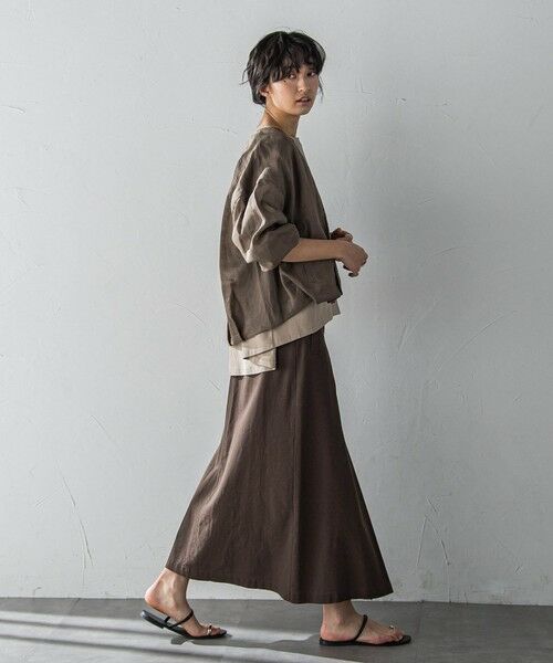 MAYSON GREY / メイソングレイ ミニ・ひざ丈スカート | ボックスタックロングスカート≪手洗い可能≫ | 詳細15