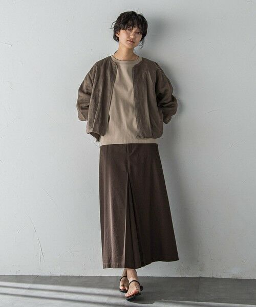 MAYSON GREY / メイソングレイ ミニ・ひざ丈スカート | ボックスタックロングスカート≪手洗い可能≫ | 詳細16