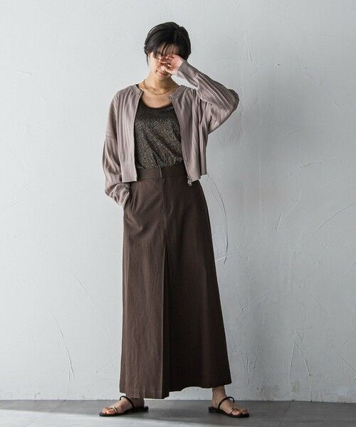 MAYSON GREY / メイソングレイ ミニ・ひざ丈スカート | ボックスタックロングスカート≪手洗い可能≫ | 詳細18