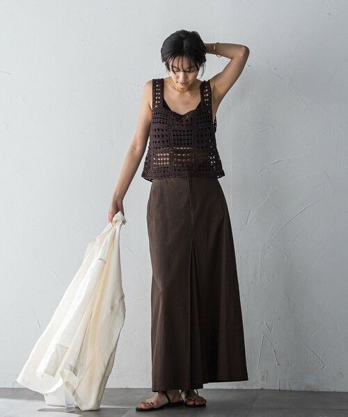 MAYSON GREY / メイソングレイ ミニ・ひざ丈スカート | ボックスタックロングスカート≪手洗い可能≫ | 詳細19