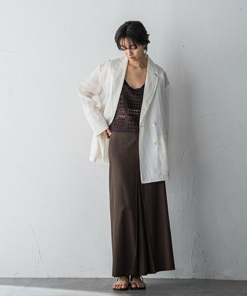 MAYSON GREY / メイソングレイ ミニ・ひざ丈スカート | ボックスタックロングスカート≪手洗い可能≫ | 詳細20